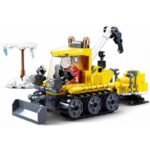 Конструктор Sluban Сити Спасителен Ратрак със снежно оръдие и кран 145 ел. с 1 фигурка 24х19х5 - Image 5