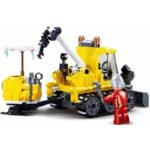 Конструктор Sluban Сити Спасителен Ратрак със снежно оръдие и кран 145 ел. с 1 фигурка 24х19х5 - Image 3