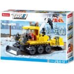 Конструктор Sluban Сити Спасителен Ратрак със снежно оръдие и кран 145 ел. с 1 фигурка 24х19х5