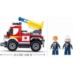 Конструктор Sluban Пожарна с учебна мишена 192 ел. с 2 фигурки 29х24х6 със стрелба - Image 4