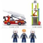 Конструктор Sluban Пожарна стълба с тренировъчна кула 343 ел. с 3 фигурки 38х29х7 - Image 4