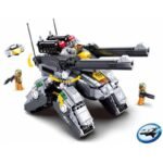 Конструктор Sluban Атомна Буря Огнен дъжд Железен Прилив 939 ел. с 4 фигурки 52х38х8 със стрелба - Image 3