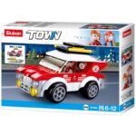 Конструктор Sluban Сити Линейка 88 ел. с 1 фигурка 19х14х5 при дърпане назад тръгва напред