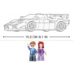 Конструктор Sluban Коли Състезателна кола Ламборджини 254 ел. с 2 фигурки 30х19х7 - Image 4
