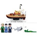 Конструктор Sluban Риболовен Кораб Великата Акула точен модел мащаб 1:35 592 ел. с 4 фигурки 48х33х7 - Image 5