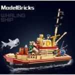 Конструктор Sluban Риболовен Кораб Великата Акула точен модел мащаб 1:35 592 ел. с 4 фигурки 48х33х7 - Image 3