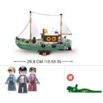 Конструктор Sluban Ветроходен Риболовен Кораб точен модел мащаб 1:35 610 ел. с 3 фигурки 48х33х7 - Image 4