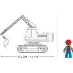 Конструктор Sluban Сити Верижен Багер 152 ел. с 1 фигурка 29х24х6 - Image 4