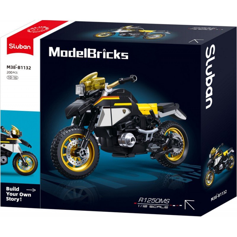 1-M38-B1132-800x800 Конструктор Sluban Мотор R 1250 MS 196 ел. Точен модел 22х19х6 - Image 1