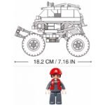 Конструктор Sluban Коли Джип Всъдеход 261 ел. с 1 фигурка и задвижване при издърпване назад 38х29х7 - Image 4