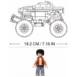 Конструктор Sluban Коли Джип Всъдеход 261 ел. с 1 фигурка и задвижване при издърпване назад 38х29х7 - Image 4