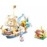 Конструктор Sluban Мечти Платноходна Лодка с Риф за лов на съкровища 287 ел. с 3 фигурки 38х29х7 - Image 5