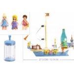 Конструктор Sluban Мечти Платноходна Лодка с Риф за лов на съкровища 287 ел. с 3 фигурки 38х29х7 - Image 4
