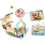 Конструктор Sluban Мечти Платноходна Лодка с Риф за лов на съкровища 287 ел. с 3 фигурки 38х29х7 - Image 3