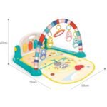Бебешки килим с йоника за крачета и дрънкалки светлина и звук за игра е 75х58х40 кутията е 38х30х8 - Image 2