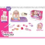 Манекен глава за гримиране с включени гримове 31х22х17 - Image 3