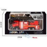 Метална Пожарна светлина и звук пръскане на вода и въртене 27х14х10 мащаб 1:32 - Image 2