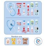 Ветиринарен докторски кабинет в куфарче с 4 животни и светеща слушалка 20х15х20 - Image 3