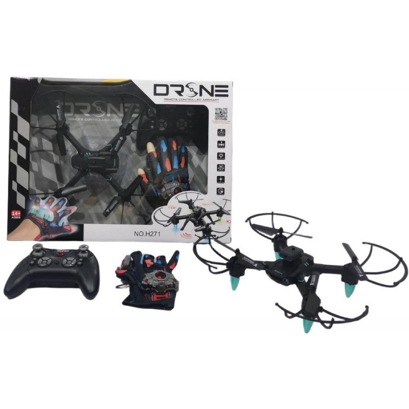 1-YW359427-800x800 Дрон с управление с ръкавица и дистанционно с зарядни батерии 45х33х12 - Image 1