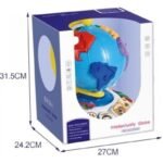 Бебешки Глобус със йоника със сортиране на животни по континенти и 31х27х24