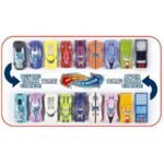 Паркинг Автомивка със сменящи цвета 9 бр. метални колички с топла вода 29х20х9 - Image 4