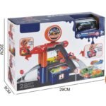 Паркинг Автомивка със сменящи цвета 9 бр. метални колички с топла вода 29х20х9