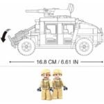 Конструктор Sluban Армия Джип Хамър Н2 точен модел 265 ел. с 2 фигурки 30х19х7 - Image 5