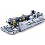 Конструктор Sluban Армия Десантен караб втора световна война с 3 фигурки 182 ел. 29х24х6 - Image 3