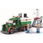 Конструктор Sluban Сити Бензиновоз с Пълначна Станция 267 ел. с 2 фигурки 38х24х7 - Image 5