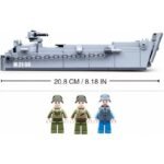 Конструктор Sluban Армия Десантен караб втора световна война с 3 фигурки 182 ел. 29х24х6 - Image 5