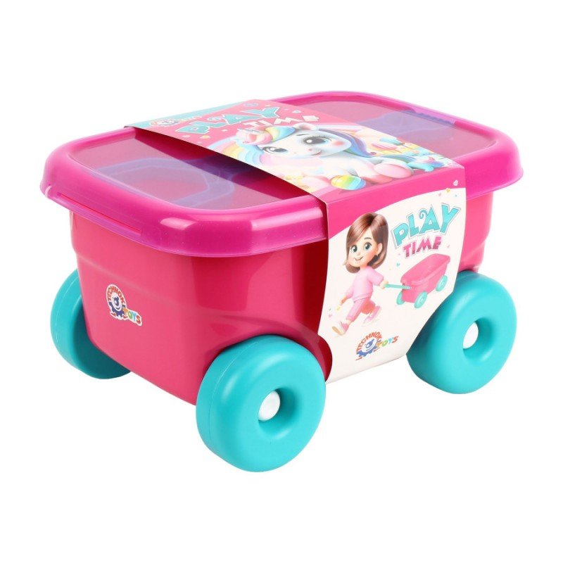 1386_1-800x800 Количка с дълга дръжка 33 см и капак за дърпане голяма 38х28х22 - Image 1