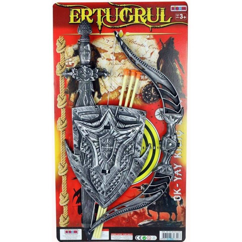 340-800x800 Меч щит и лък със стрели 37х68х4 - Image 1