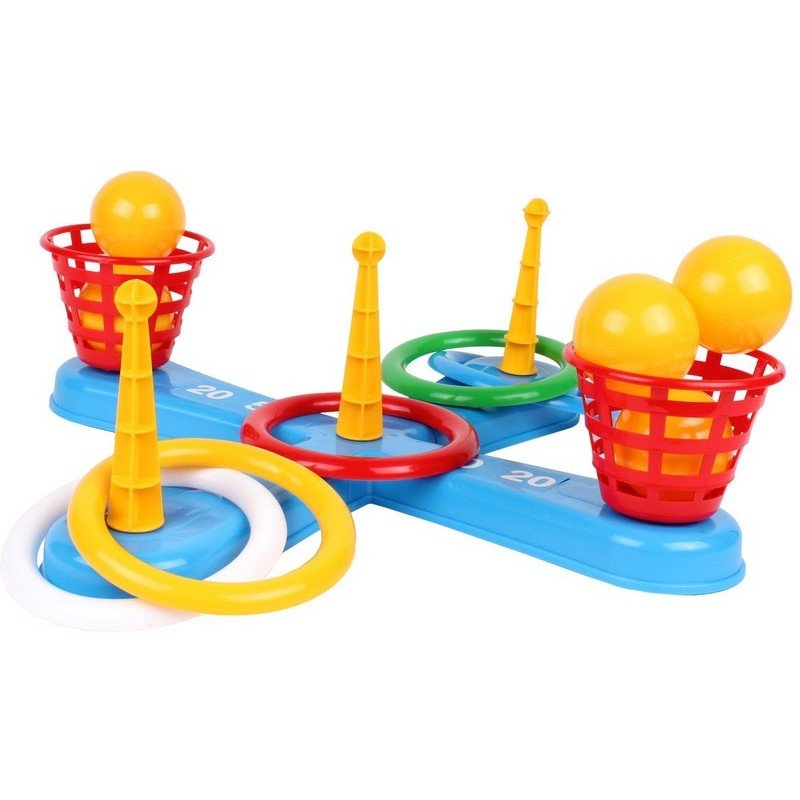 3411-800x800 Игра за деца с рингове кошове и топки за точност 47х47х14 - Image 1