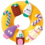 Направи си коледен венец жълт за елха със сладички неща форма и моделин - Image 2