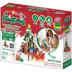 Пъзел 3Д Дяда коледа с шейната и Коледната елха и поставка за химикали 25х19х16 опаковка 26х21х7 - Image 2