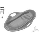 Шейна ергономична с отвори за захват и въже за теглене розова 85х57х15 издържа до 75 кг - Image 2