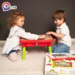 Маса за игра с 7 настолни игри не се сърди човече шах морски шах китайски шах змии и стълби домино и други разглобяема 43х31х27 - Image 6
