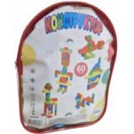 Конструктор едри части 60 елемента в раница с цип 30x12х23