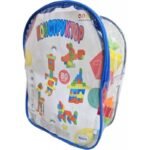 Конструктор едри части 80 елемента в раница с цип 26x15х35