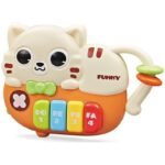 Бебешко пиано Котенце с дрънкалка светлина и звук 20х17х5 - Image 2