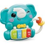 Бебешко пиано Слонче с дрънкалка светлина и звук 20х17х5 - Image 2