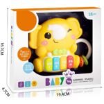 Бебешко пиано Слонче с дрънкалка светлина и звук 20х17х5