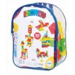 Конструктор едри части 80 елемента в раница с цип 26x15х35 - Image 2