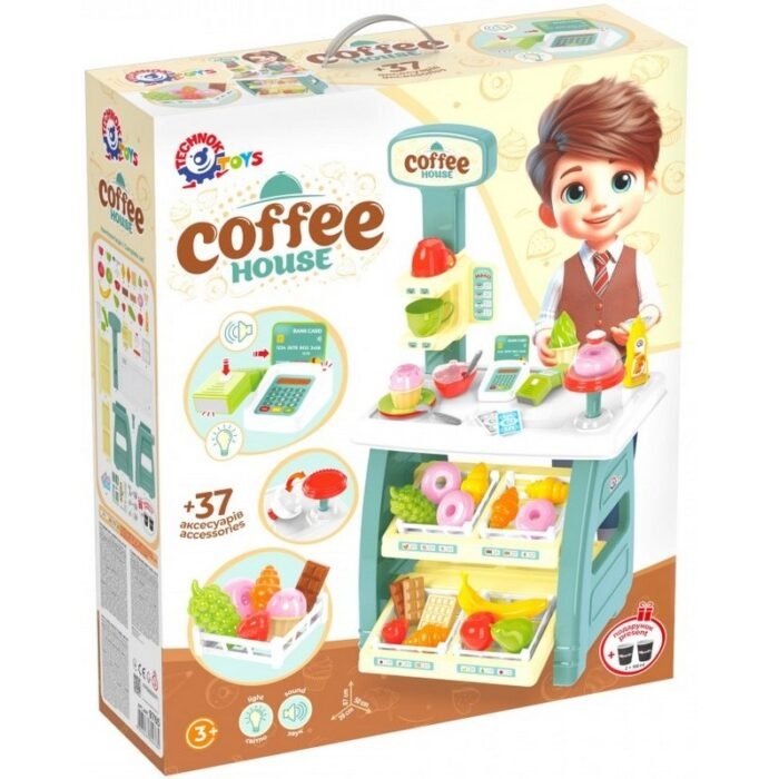 Магазин кафене с касов апарат светлина и звук 87х50х39 размер на продукта размер кутия 58х48х16 cм